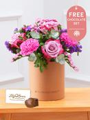 Purple Majesty - Hatbox with Free Chocolate Set