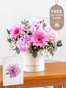 Peony Sweetheart Hatbox with Free Occasion Card image