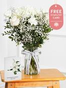 Sympathy Pure Bliss - Vase with Free Sympathy Card