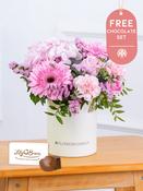 Thank You Sweetheart - Hatbox with Free Chocolate Set