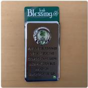Clover Metal Magnet - Irish Blessing Claddagh