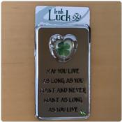 Clover Metal Magnet - Irish Luck Heart 1