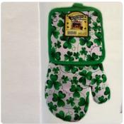 Connemara Kitchenware - Shamrock Oven Mitt &amp;amp; Pot Holder image
