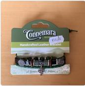 Connemara Marble - Cross Hippie Leather Bracelet