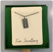 Fior Jewellery - Ogham Ireland Silver Necklace image