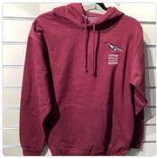 Foynes Museum College Hoodie - Burgundy Smoke - S