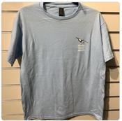 Foynes Museum Logo Kids Tee Shirt - Light Blue - M image