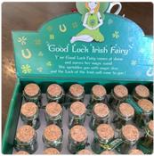 Good Luck Irish Fairy In Glass Jar