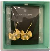 Knight &amp;amp; Day - Ophelia Gold Drop Earrings image
