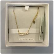 Knight &amp;amp; Day - Pink Box Crystal Bar Pendant