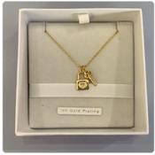Knight &amp;amp; Day - Pink Box Lock and Key Pendant
