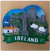 Magnet - Ireland Landscape w/2 Sheep