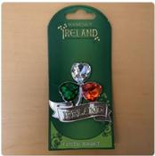Magnet - Tri-Colour Crystal Shamrock