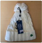 Man of Aran - Bobble Beanie White