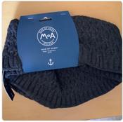 Man of Aran - Hatch Stitch Fleece Snood Grey