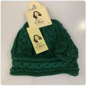 Maureen O’Hara Olive Green Aran Hat image