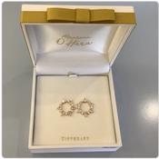 Maureen O’Hara Jewellery - Circle CZ Earrings Gold image