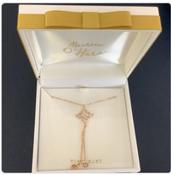 Maureen O’Hara  Jewellery - Vintage Flower Pendant CZ Gold image