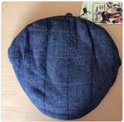 Quiet Man Cap - Grey Tartan Herringbone - XL image