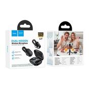 Wireless lavalier microphone USB C Hoco L27 black