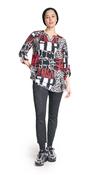 DORISSTREICH Red Print Blouse