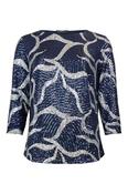 HABELLA Navy Sequin Top image