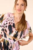 MOLLY JO Pink Animal Print Dress