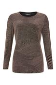 HABELLA Black and Gold Top image