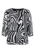 HABELLA Monochrome Pleated Top image