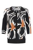 HABELLA Black and Tan Top image