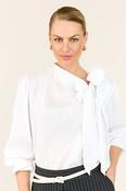 MOLLY JO White Rhinestone Bow Blouse image