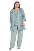 Two Piece Soutache Sage Green Suit