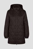 LEBEK Dark Brown Jacket with Hood. image
