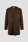 LEBEK Chocolate Button Cardigan