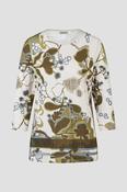 LEBEK Panna Cotta and Olive Print Top image