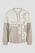 LEBEK  Grey Two Toned Sweatshirt