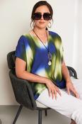 ORA Blurred Print Top