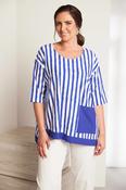 ORA Royal Stripe Pocket Top image