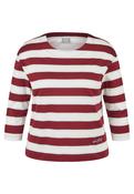 RABE Berry and Cream Stripe Top image