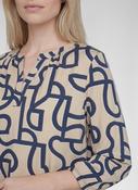RABE Beige Abstract Blouse image