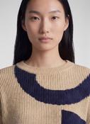 RABE Beige Abstract Sweater image