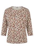 RABE Grey and Brown Print Top image