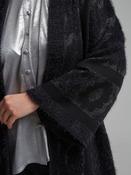 MAT Black and Silver Knit Coat image
