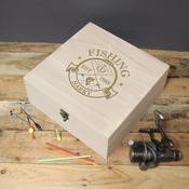 Personalised Fishing Club Wooden Keepsake Box - ForYou.ie