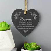 Personalised Memorial Slate Heart - ForYou.ie image
