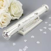Personalised Wedding Day Silver Plated Certificate Holder - ForYou.ie