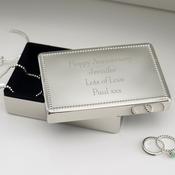 Personalised Any Message Rectangular Jewellery Box - ForYou.ie
