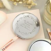 Personalised Ornate Heart Compact Mirror - ForYou.ie