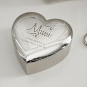 Personalised Mum Swirls &amp; Hearts Trinket Box - ForYou.ie image