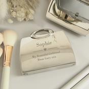 Personalised Heart Handbag Compact Mirror - ForYou.ie